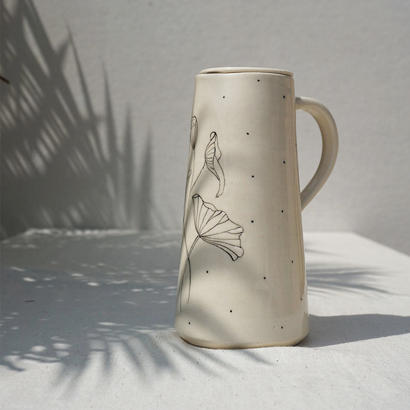 Lotus Pond Jug with lid