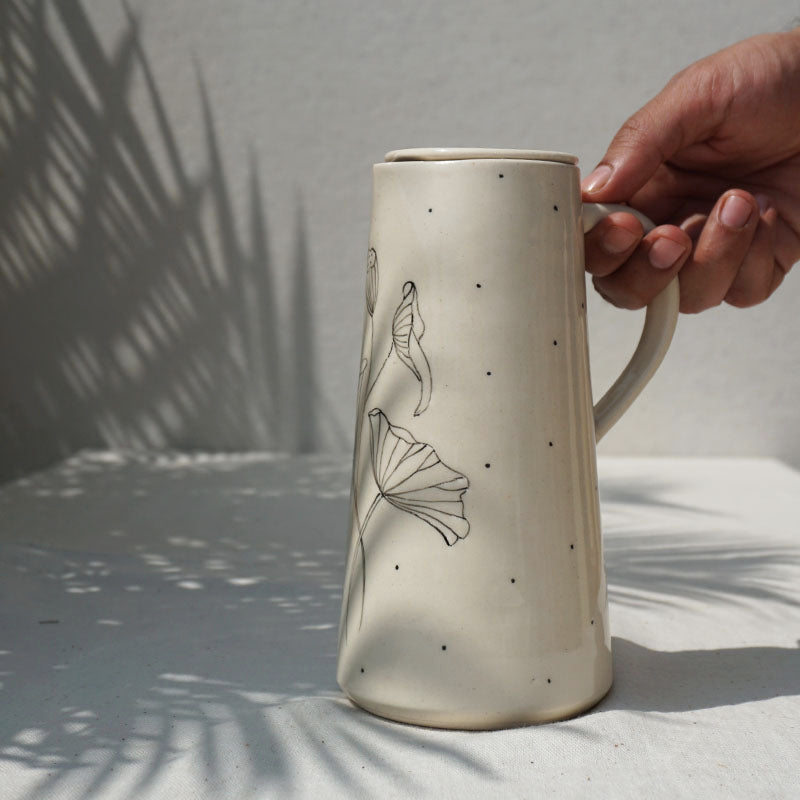 Lotus Pond Jug with lid