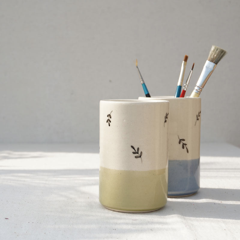 Gulmohar Pen Stand, Blue