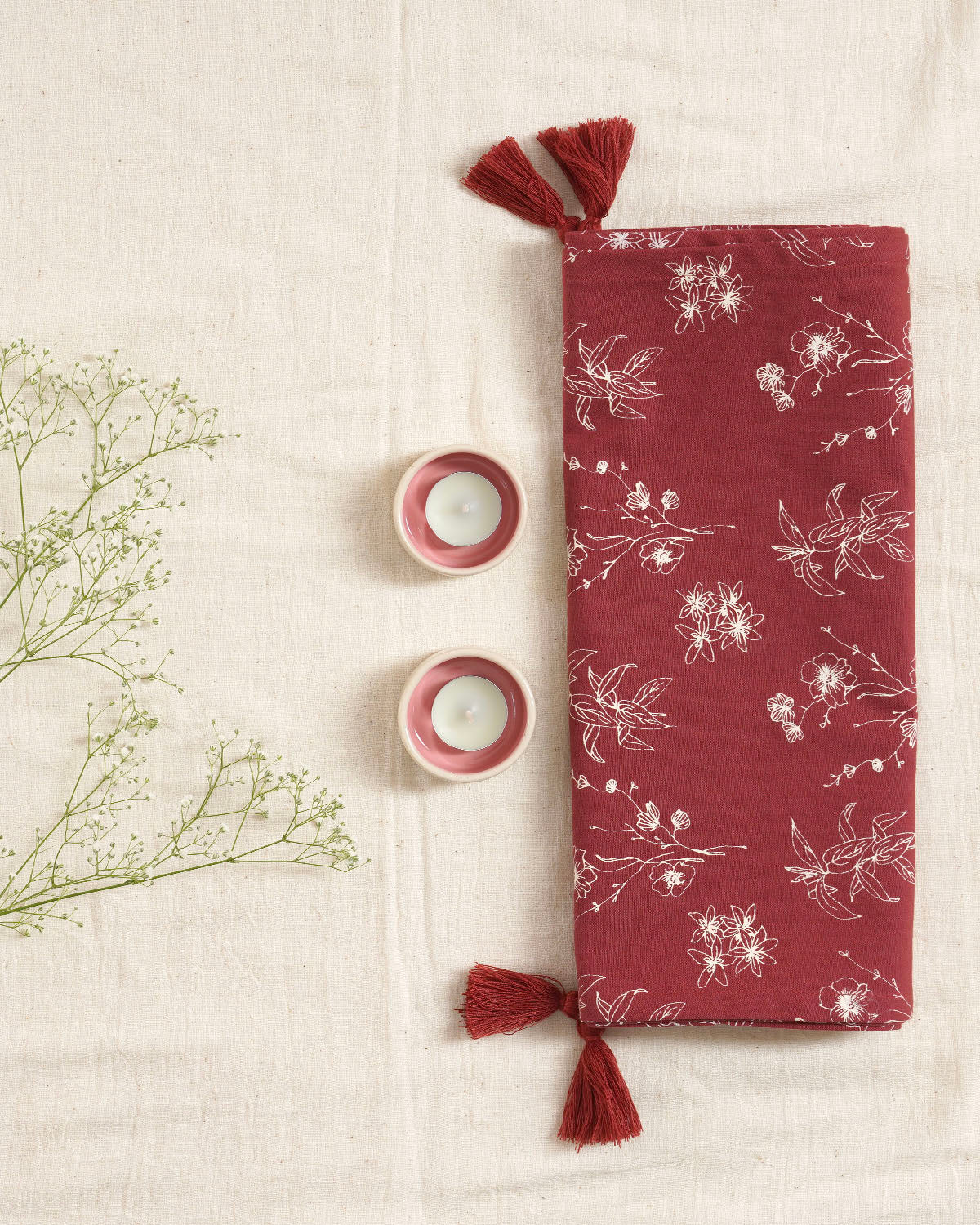 Wildflower Tablerunner Tealights Giftset