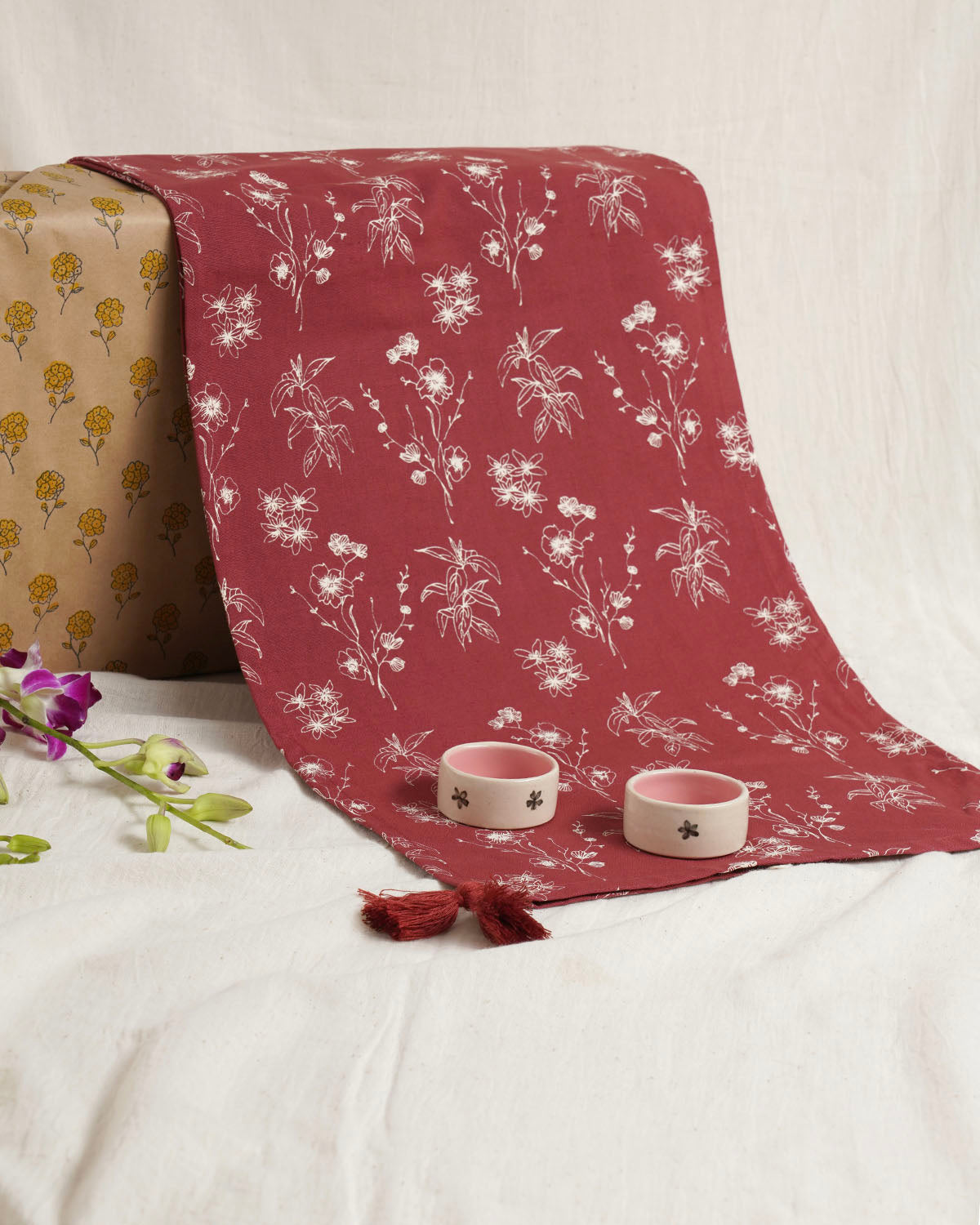 Wildflower Tablerunner Tealights Giftset