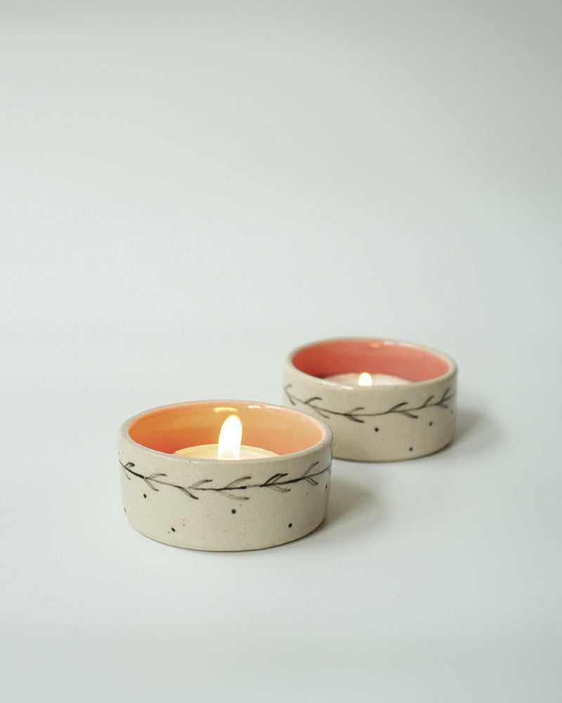 Wreath Tealight Holders ( Set of 2)