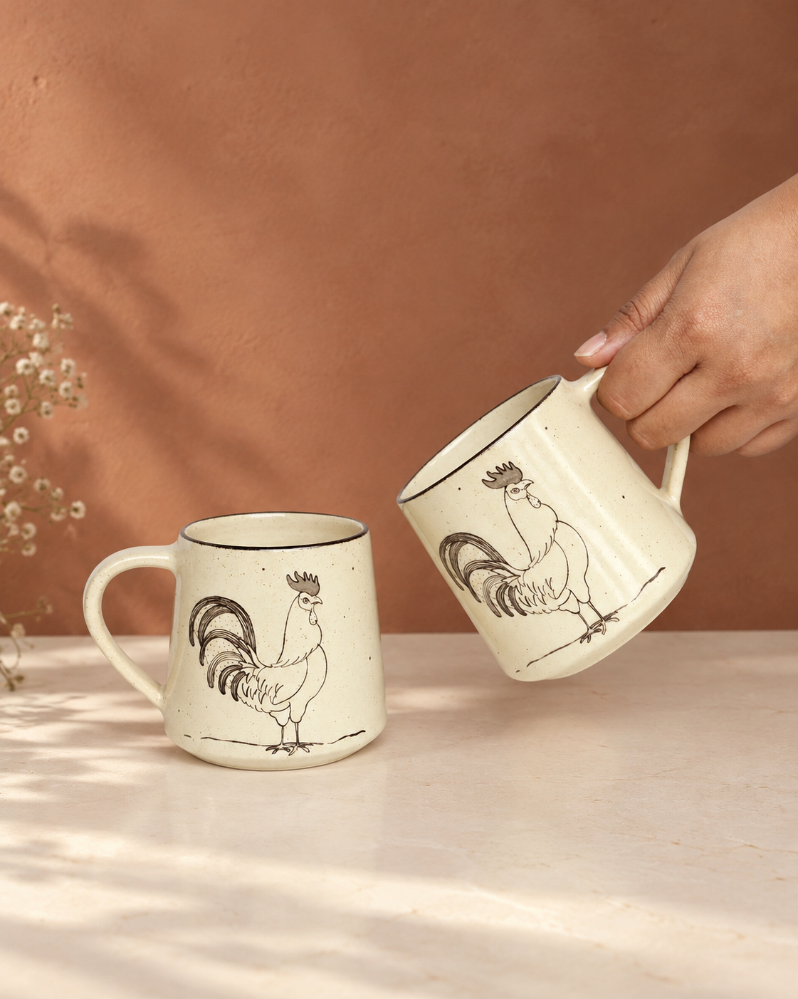 Rooster Coffee Mugs ( Set of 2)