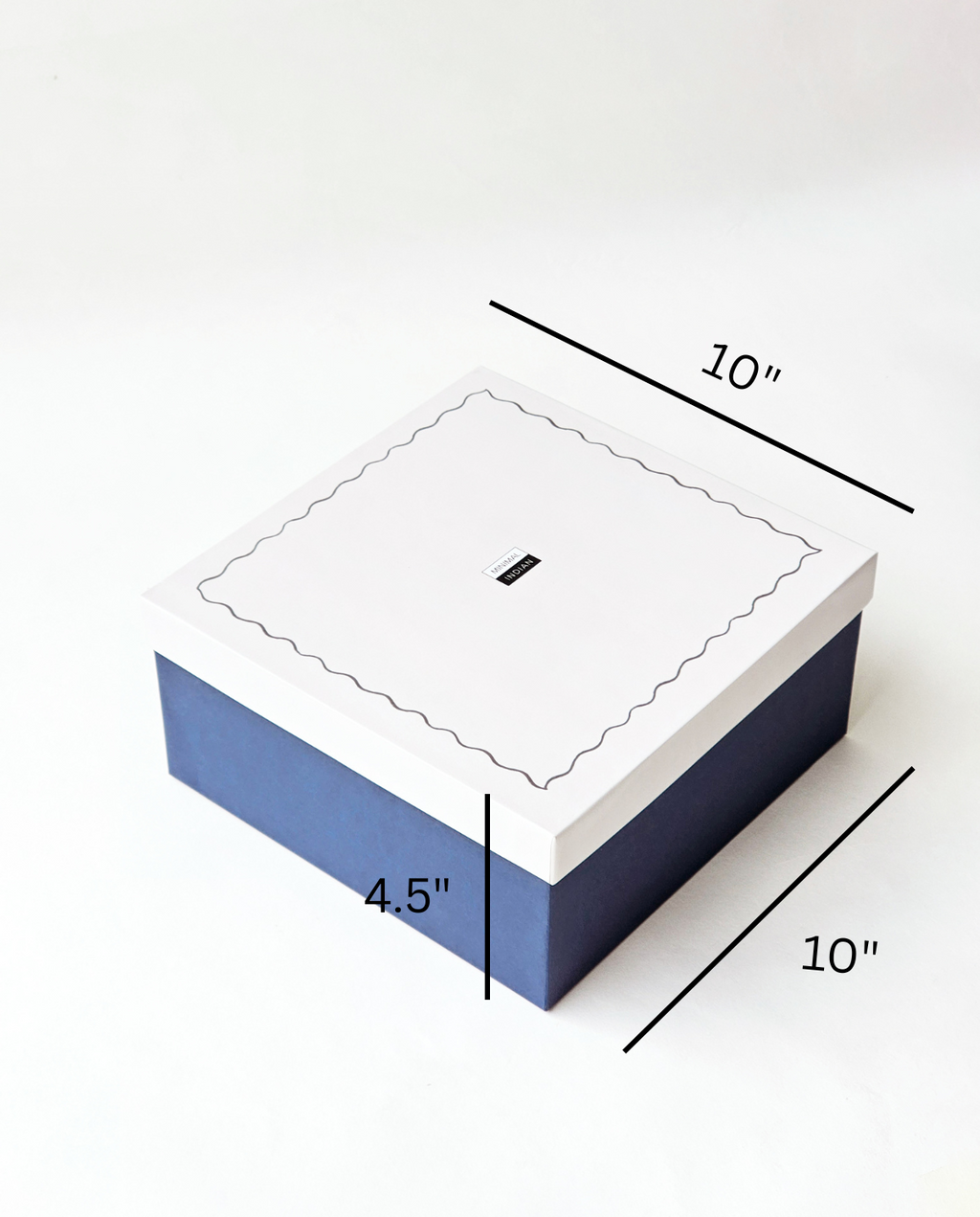 Ruffle Gift Box , Blue