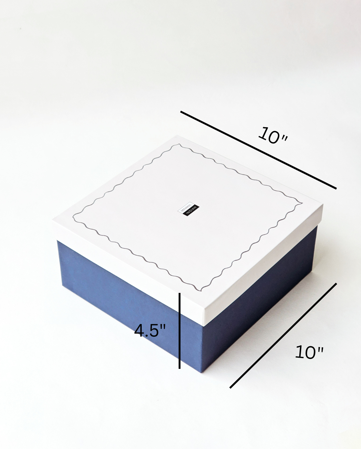 Ruffle Gift Box , Blue