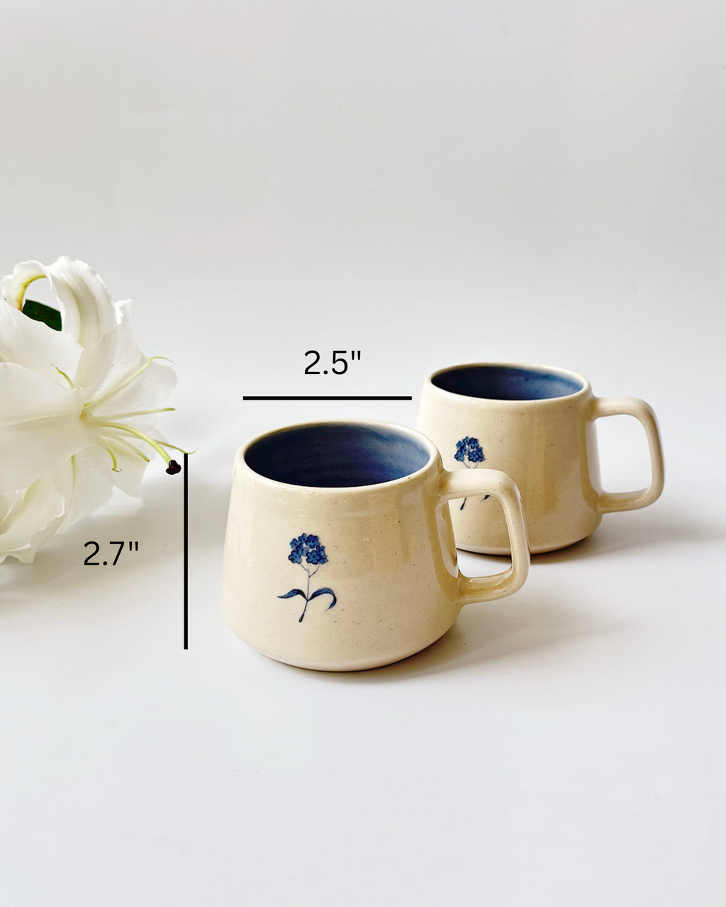 Petite Bloom Teacups (Set of 2 )