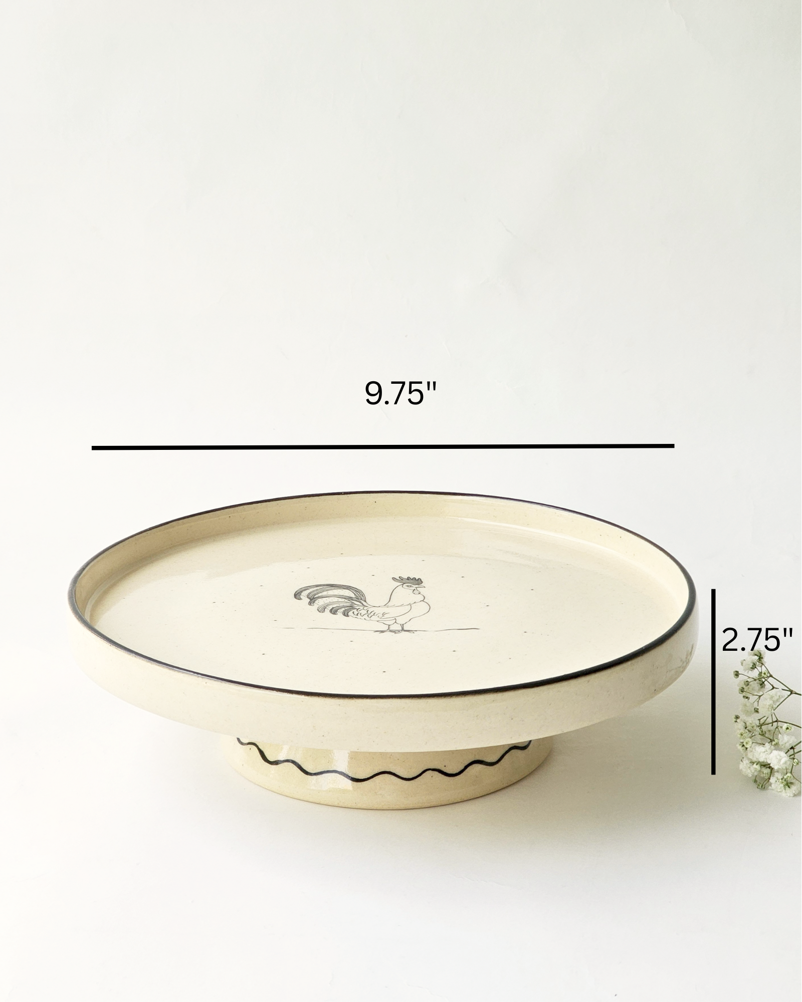 Rooster Cake Stand