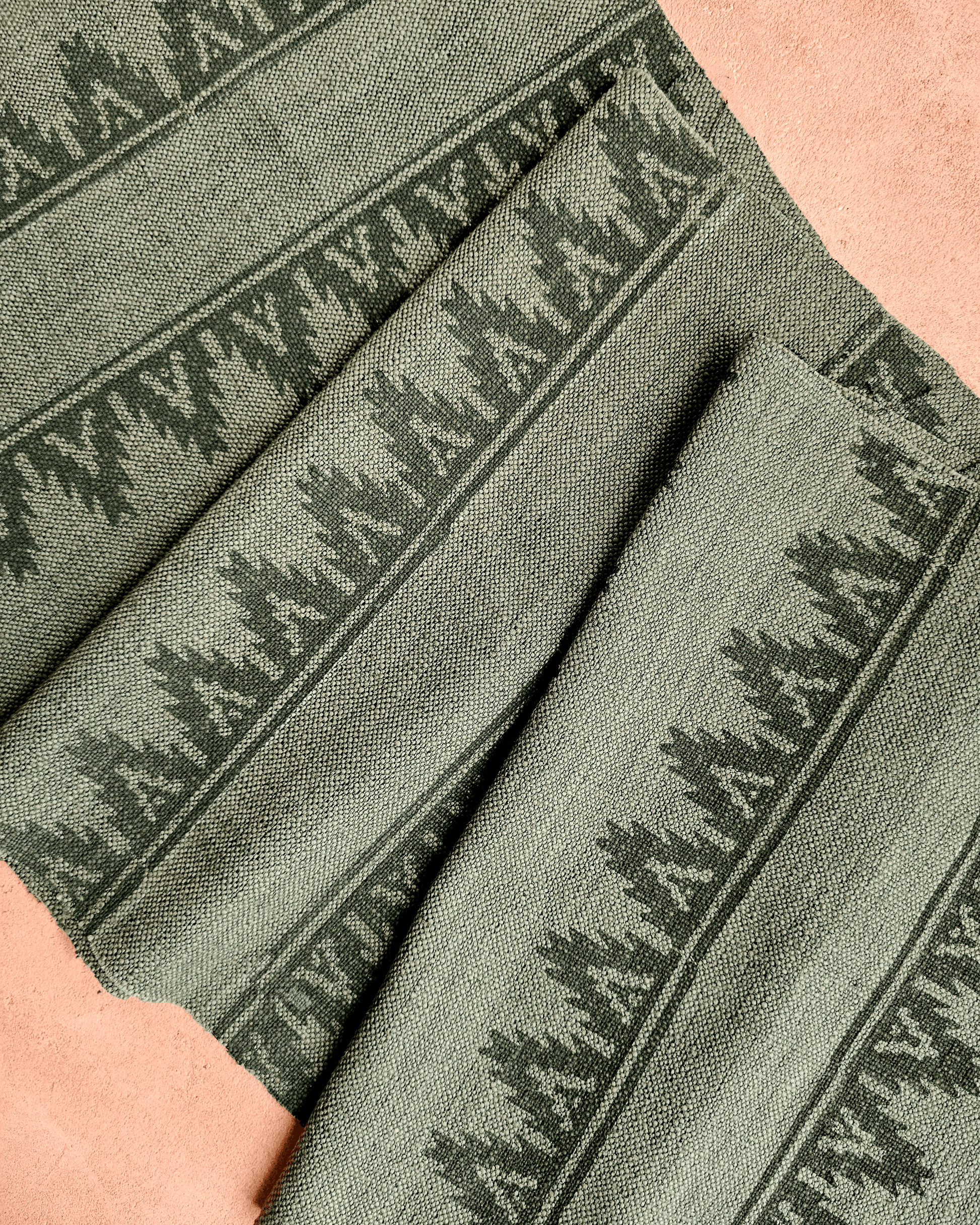 Rekha Fabric, Forest Green
