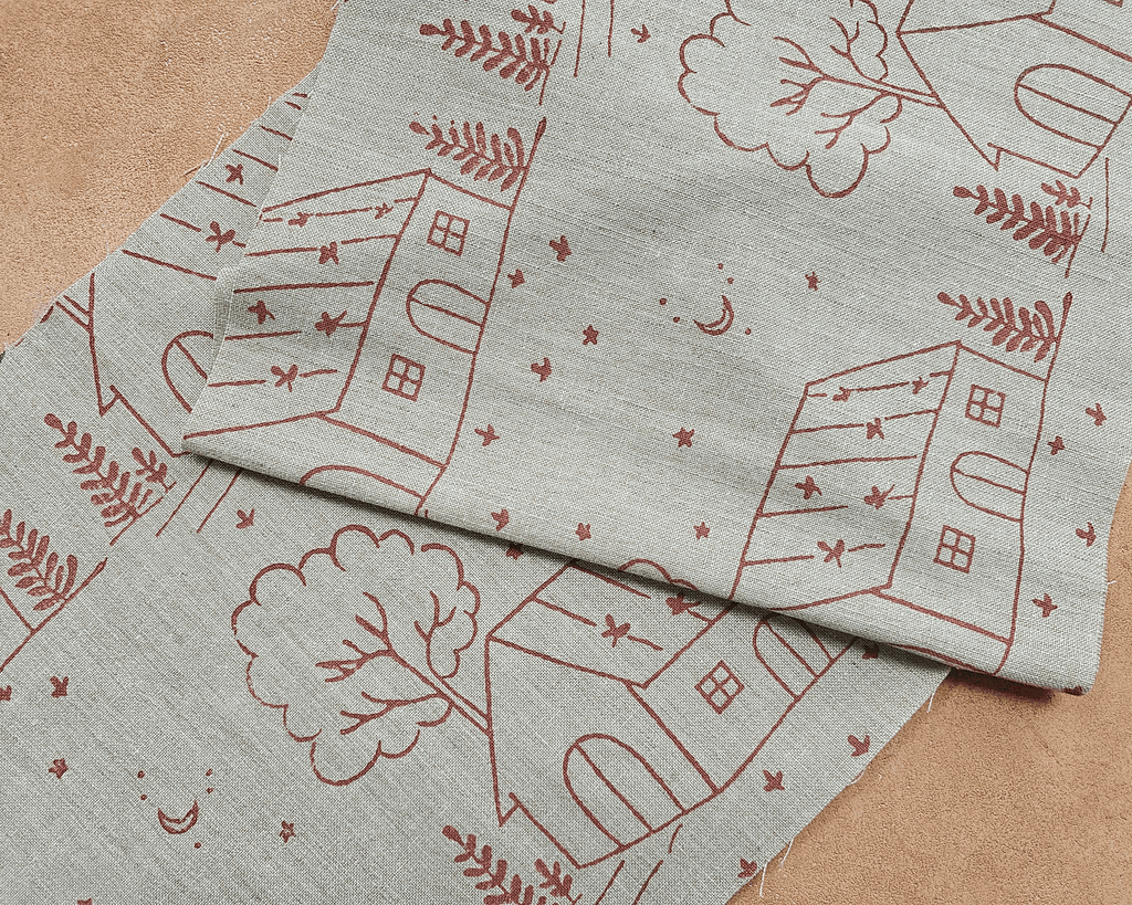Farmhouse Fabric,Peach
