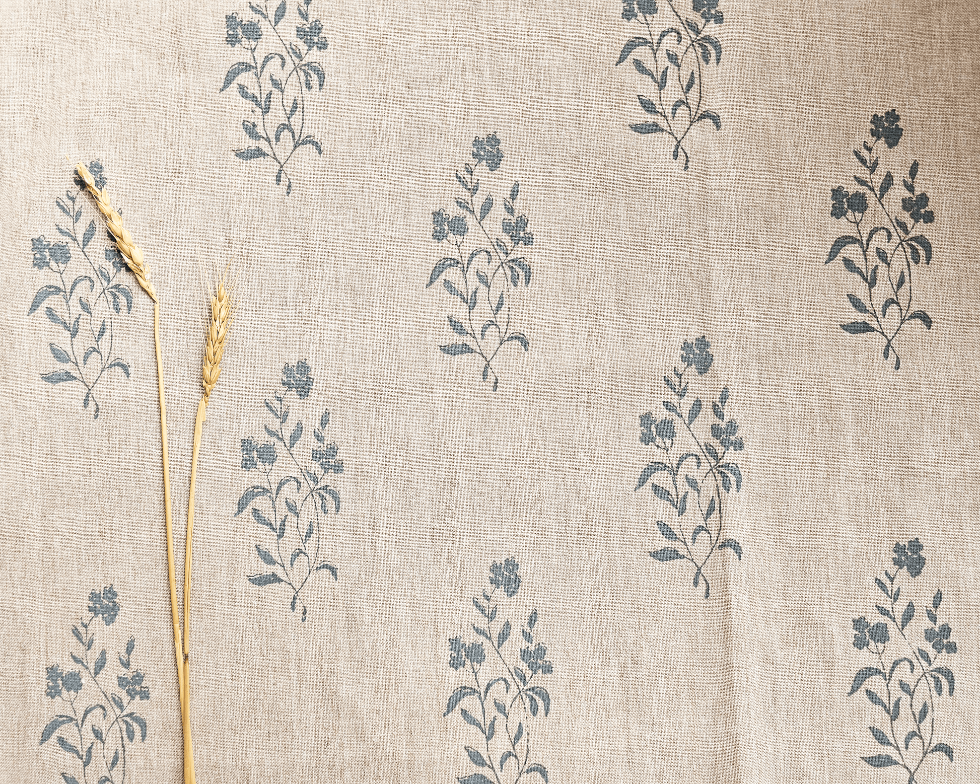 Cicely Fabric, Steel Blue