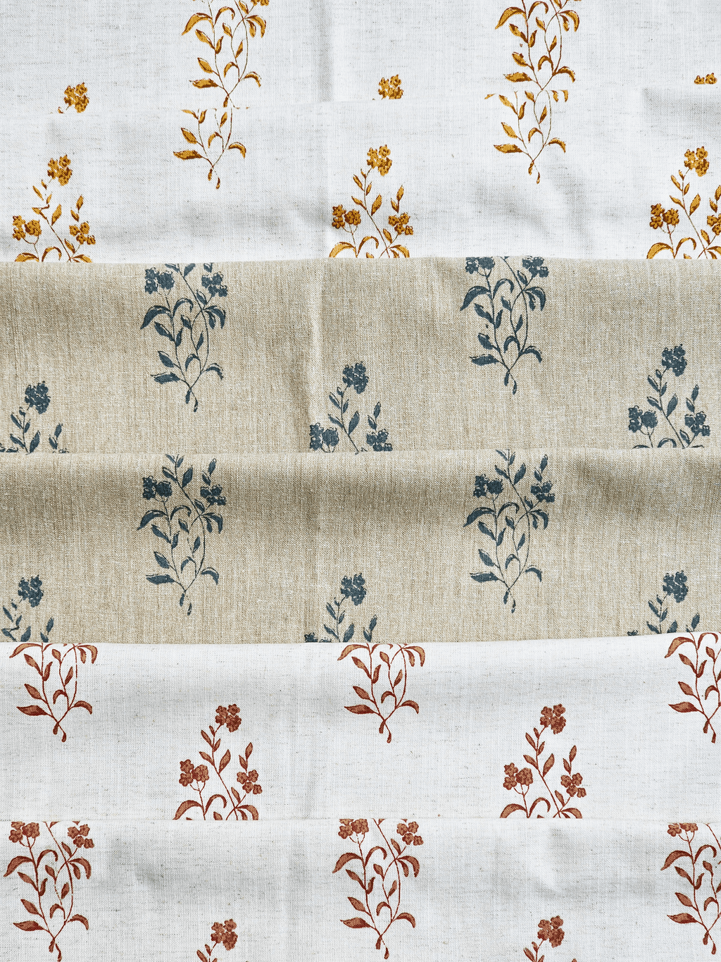 Cicely Fabric, Steel Blue