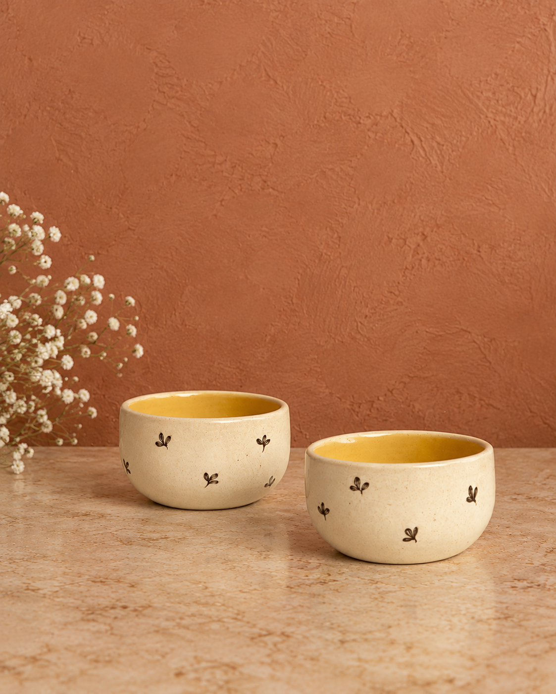 Bela Dip Bowls,Mustard (Set of 2)