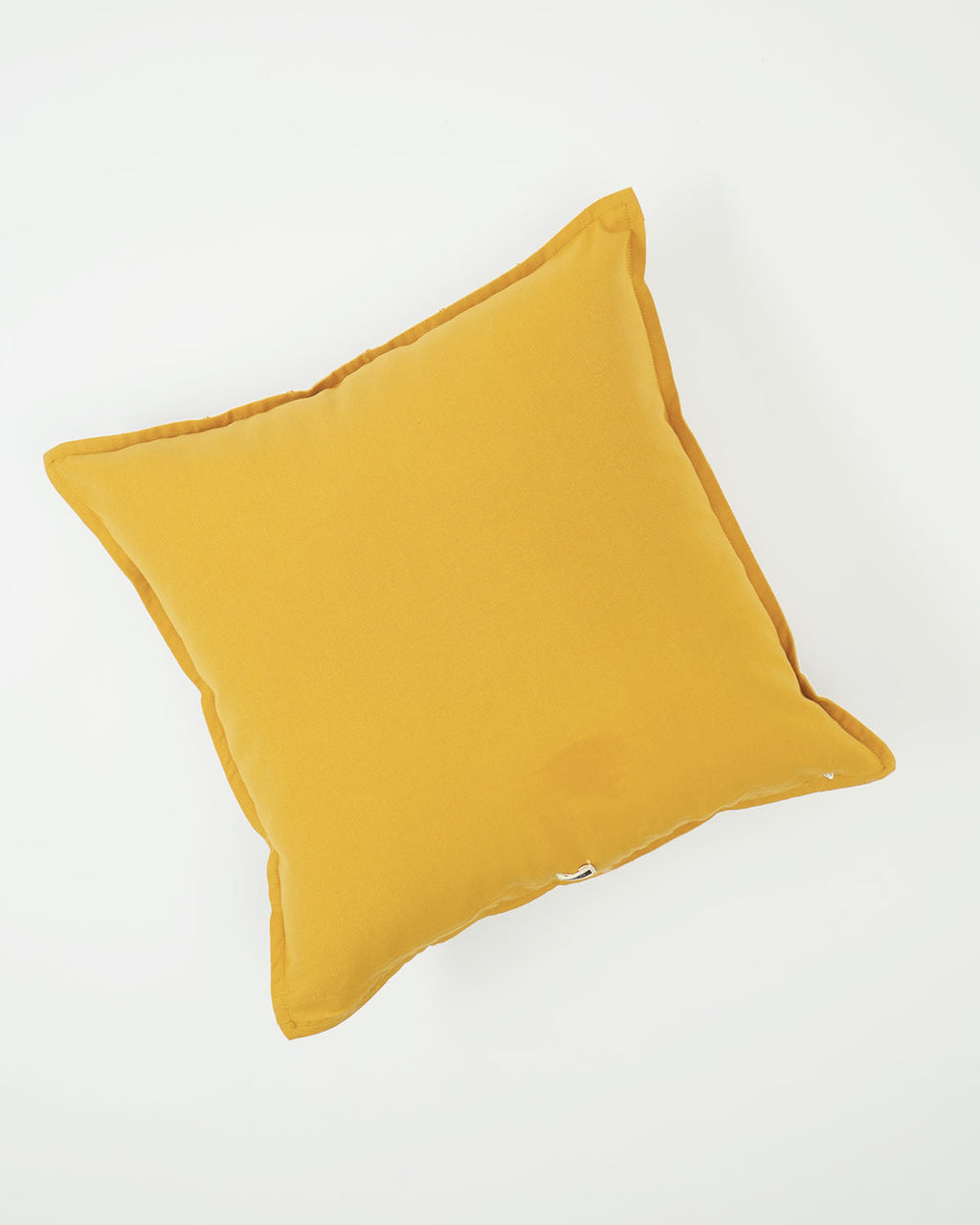Tagar Cushion Cover, Mustard (16” X 16”)