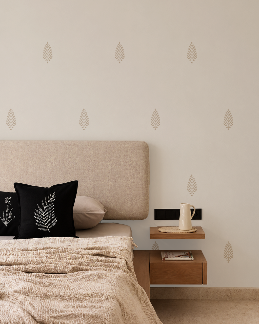 Conifer Wallpaper, Brown