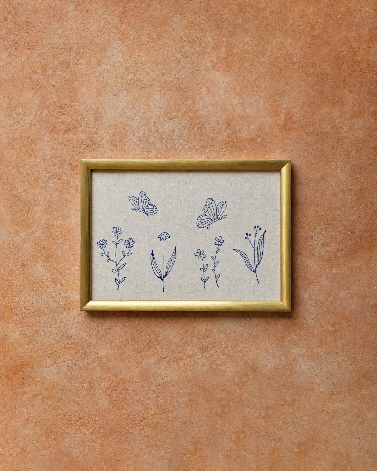Farm Flora Garden Wall Art,Blue