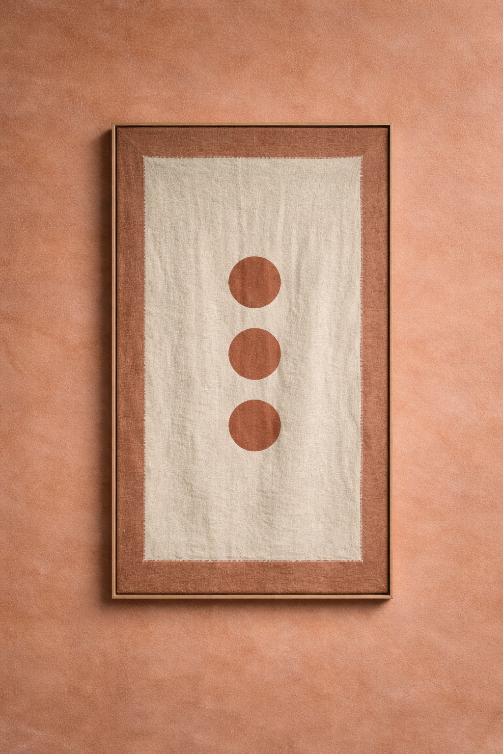 Trika Wall Art Panel, Terracotta
