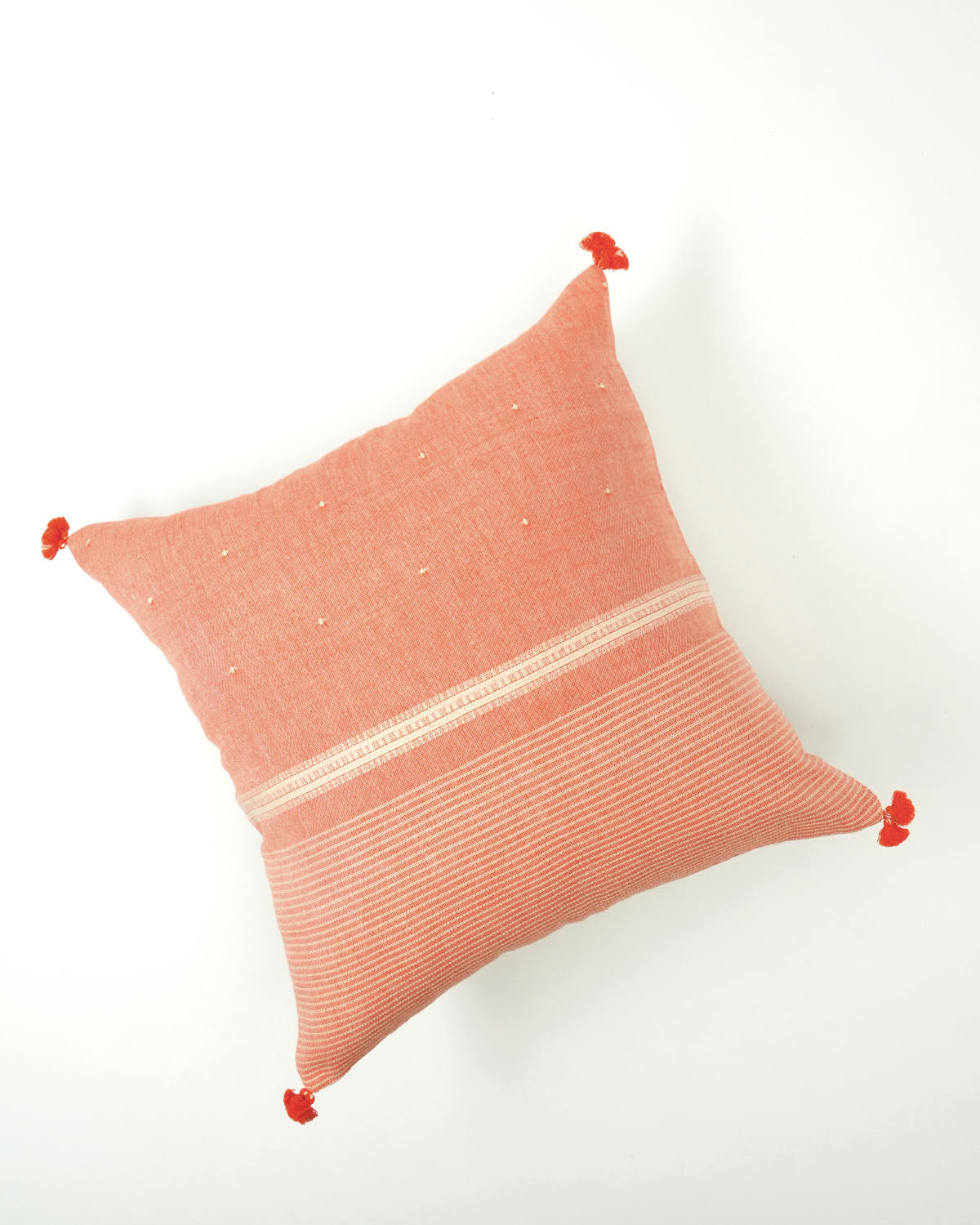 Shorshe Cushion Cover, Apricot ( 16"x16" )