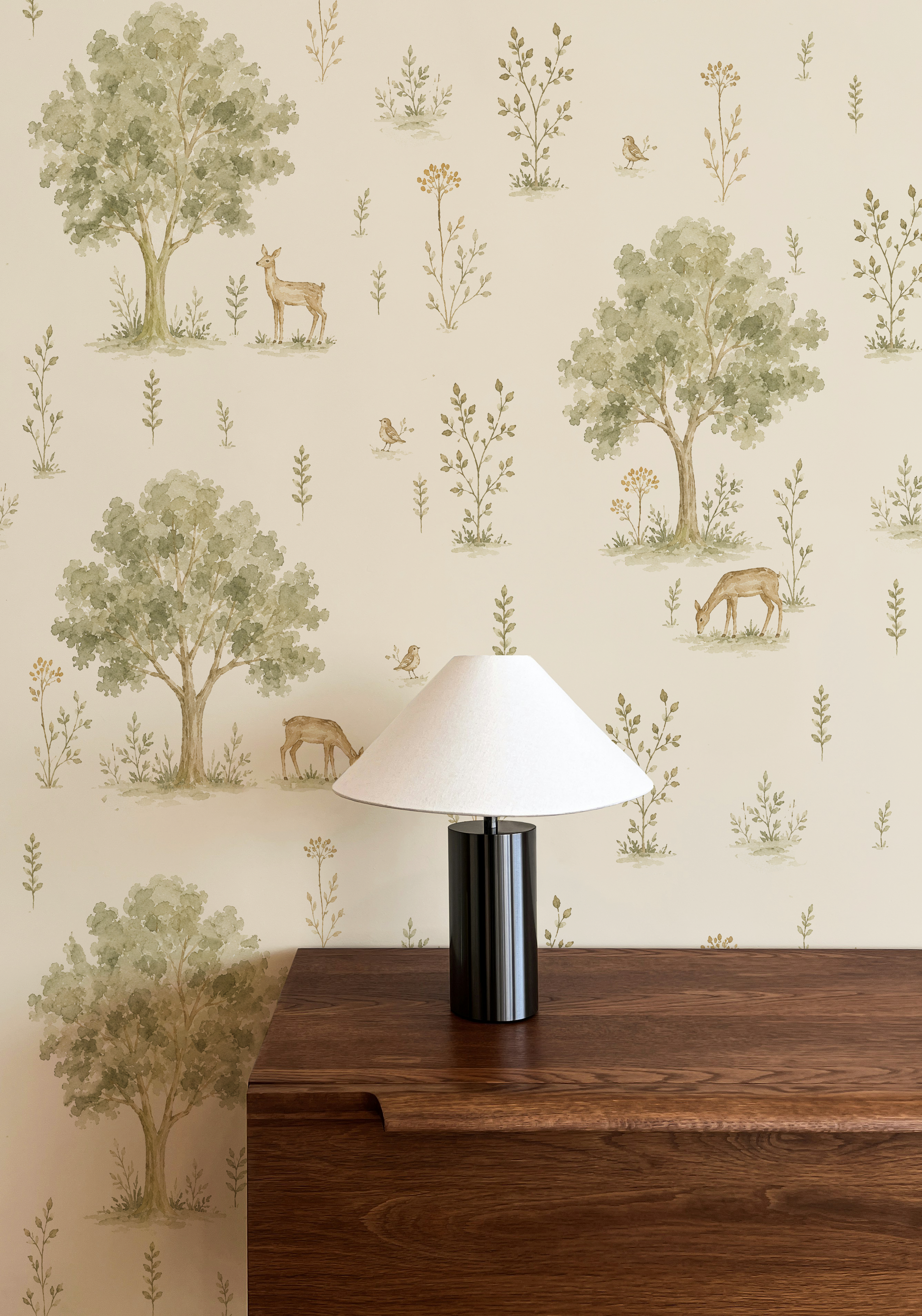 Canopy Wallpaper, Sage Green