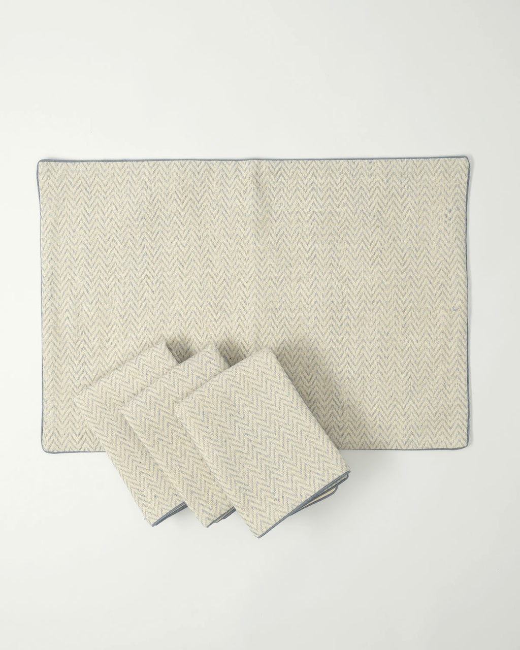 Chevron Tablemats, Blue (Set of 2)