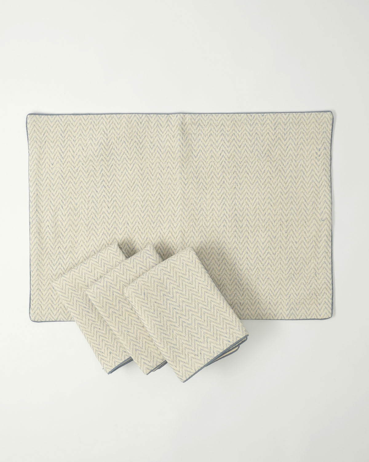 Chevron Tablemats, Blue (Set of 2)