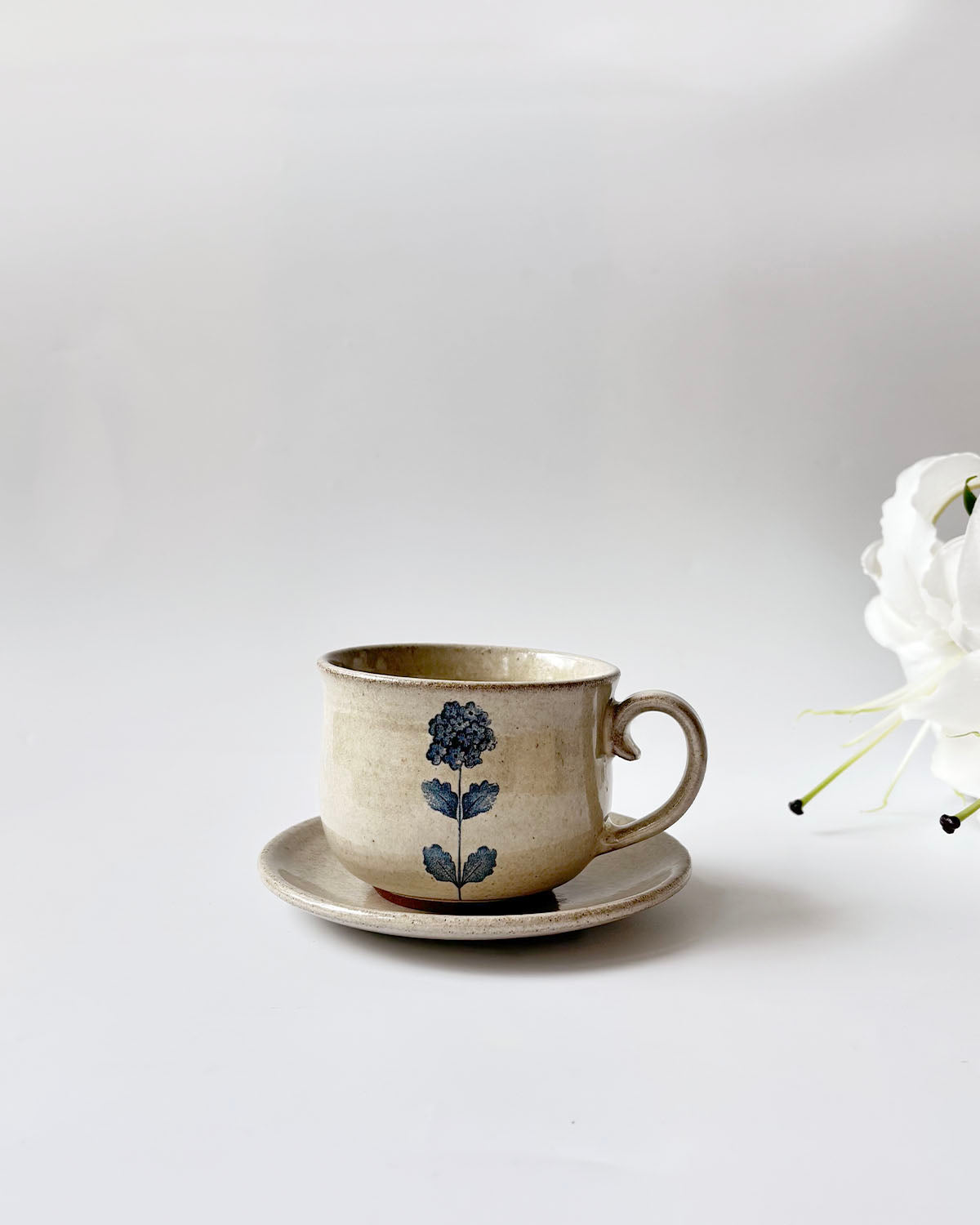 French Flora Teacup & Saucer