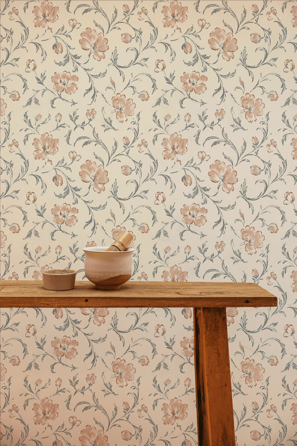 Snowdrop Wallpaper, Peach