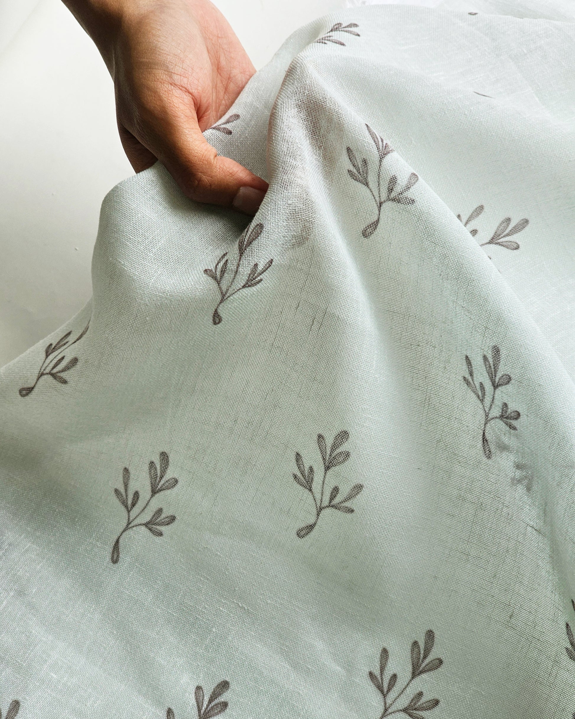 Lily Sheer Fabric, Sage