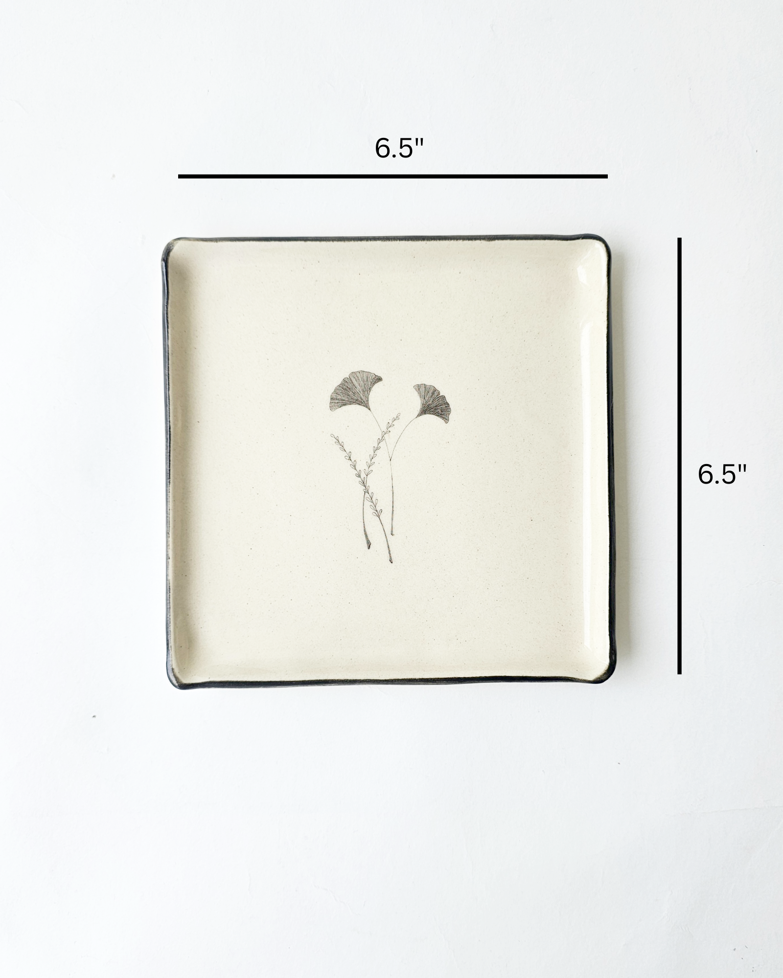 Gingko Square Platter (1 Piece)