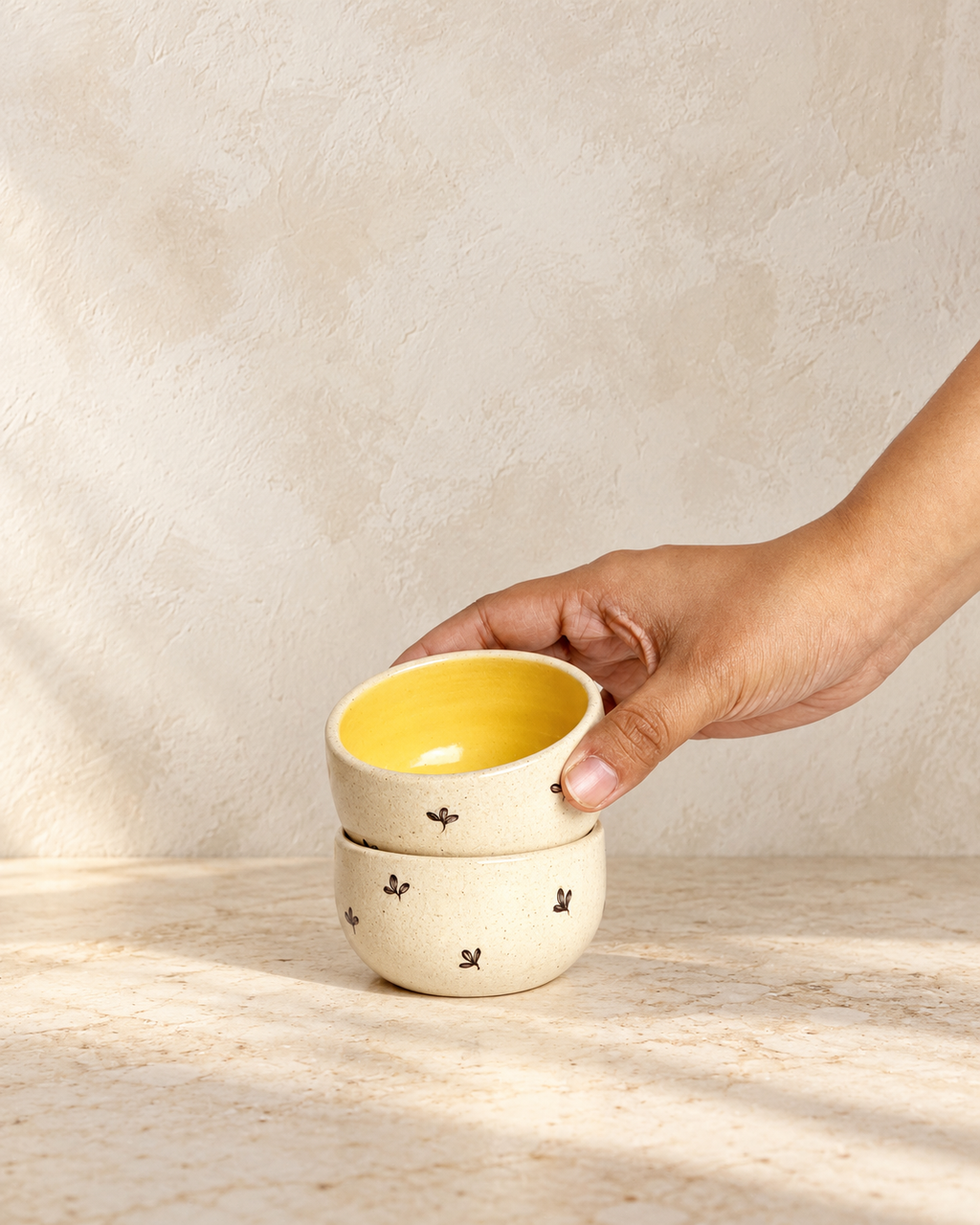 Bela Dip Bowls,Mustard (Set of 2)