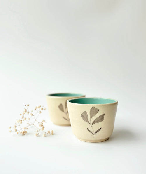 Amaltas Zen Goblets, Mint (Set of 2)