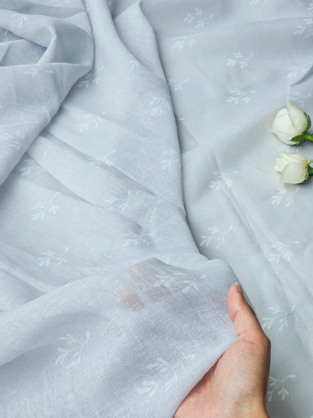 Lily Sheer Fabric, Grey