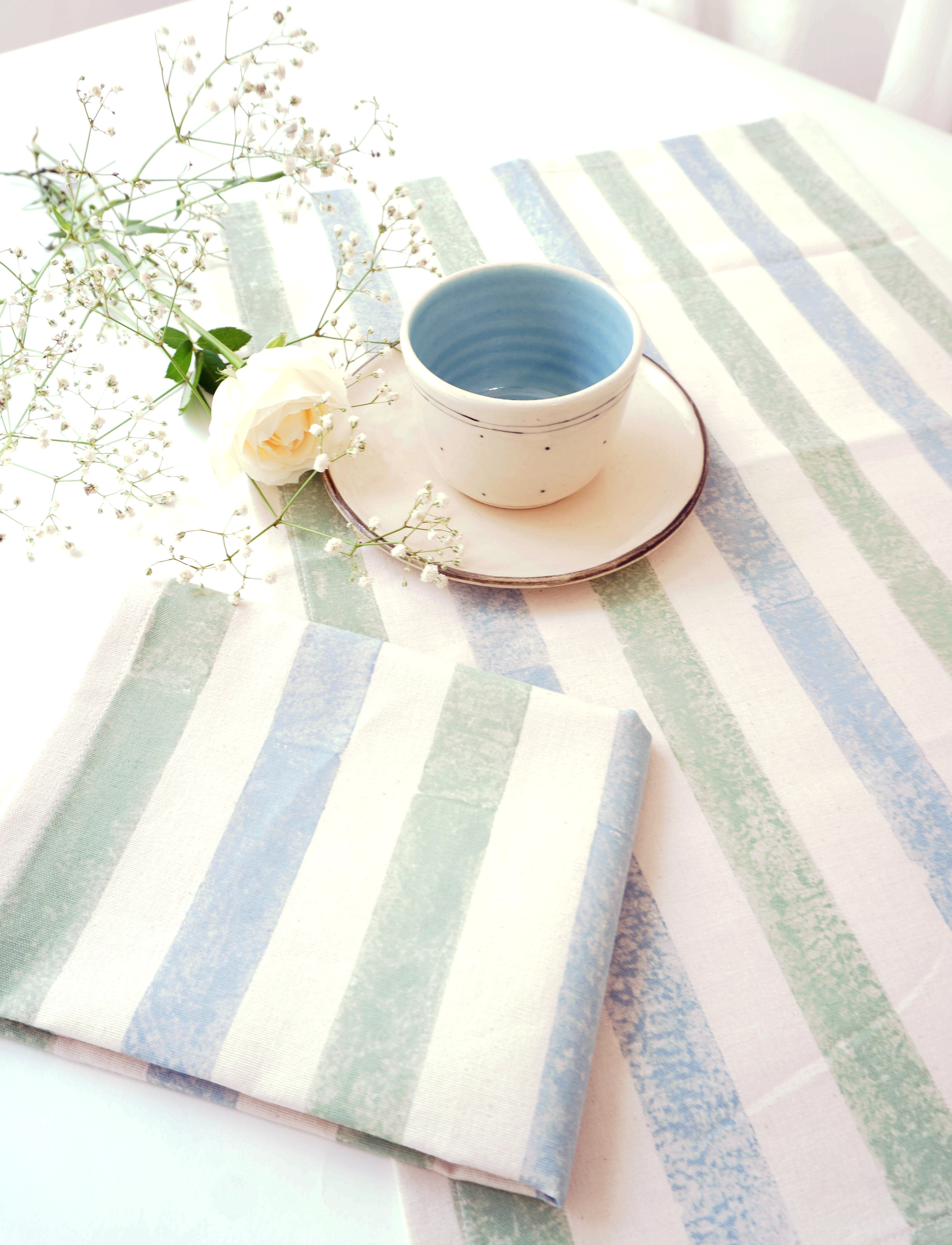 Stripe Tablemats, Sage (Set of 4)
