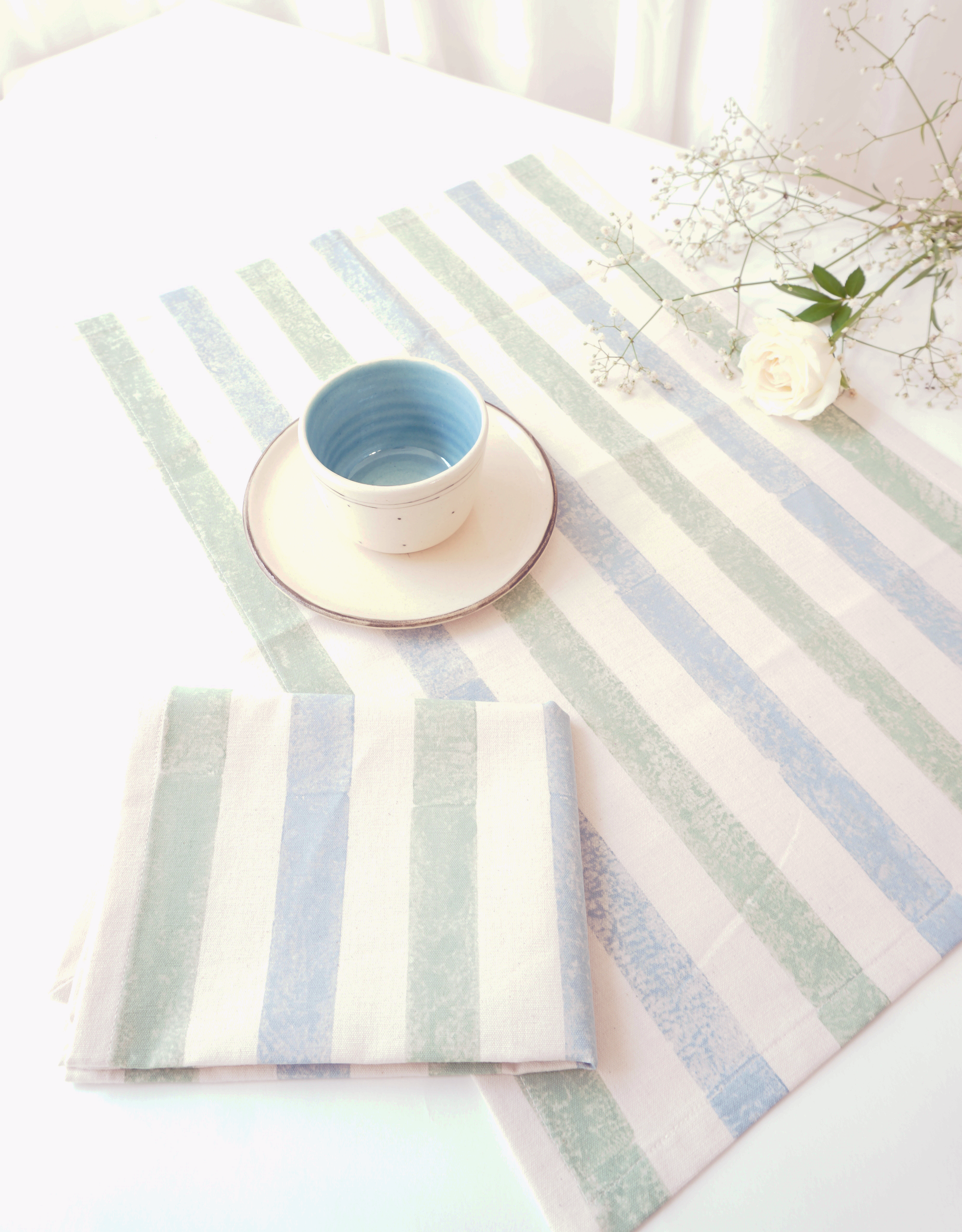 Stripe Tablemats, Sage (Set of 4)