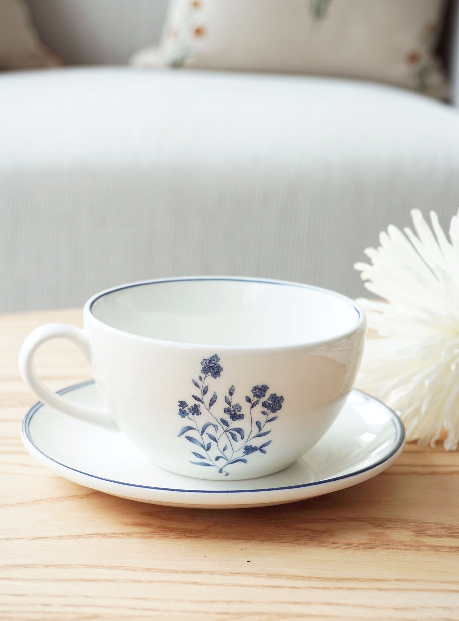 Cicely Cappuccino Mug & Saucer Set (1 Mug & 1 Saucer)