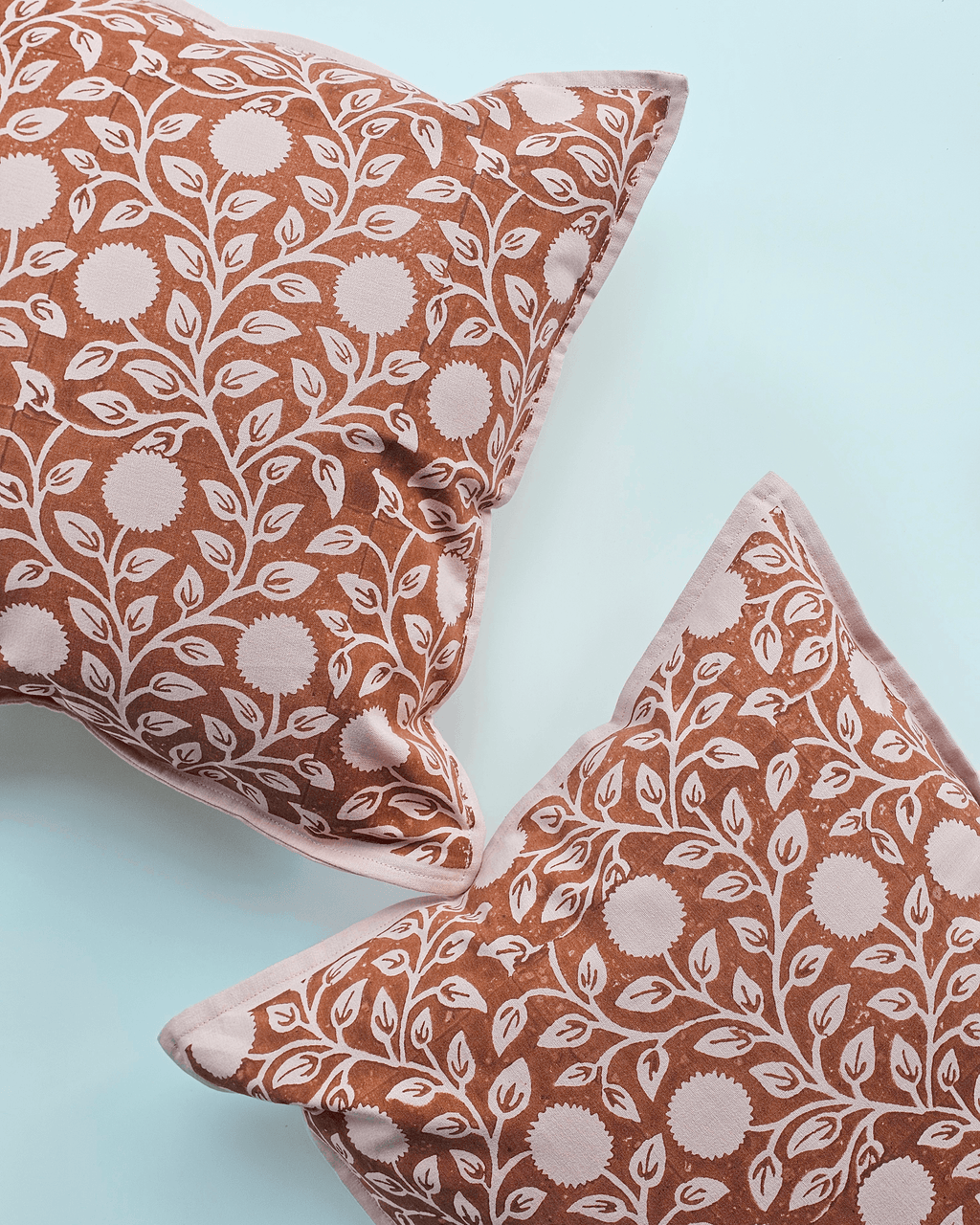 Dandelion Cushion Cover, Terracotta( 16"x16" )