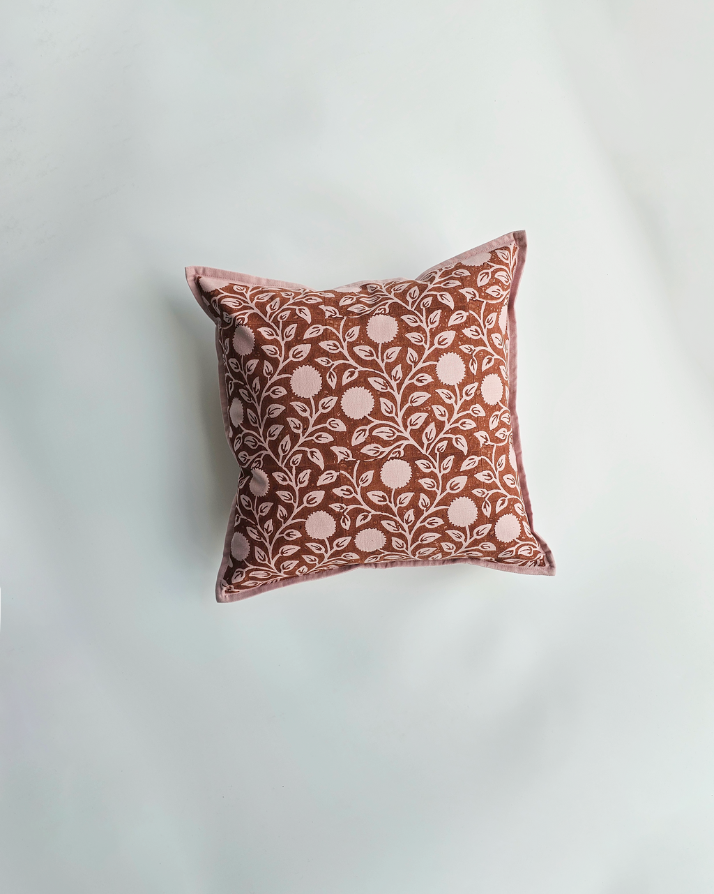 Dandelion Cushion Cover, Terracotta( 16"x16" )