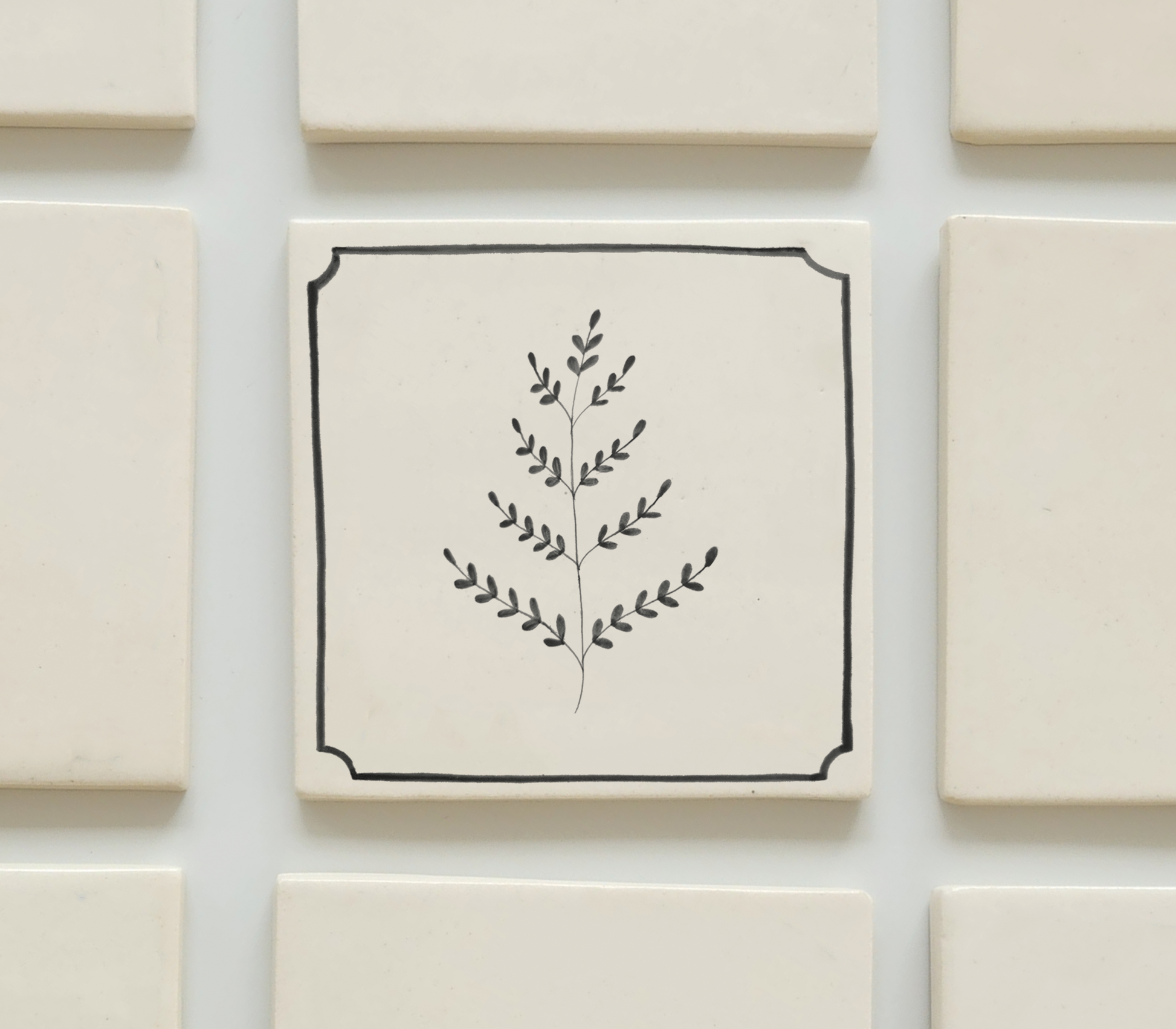 Ferns Tile (4"X4")