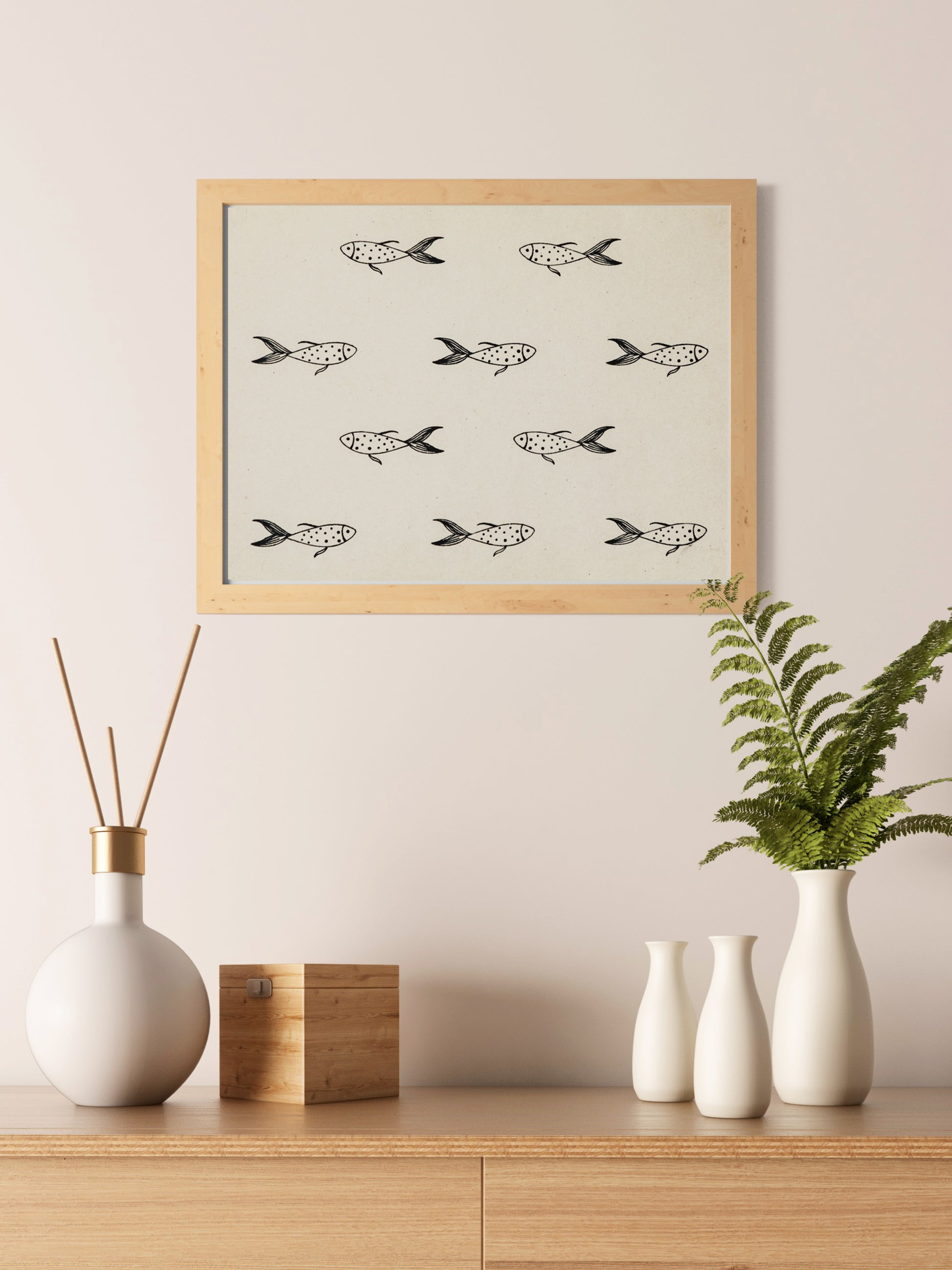 Ocean Art Print On Handmade Cotton Paper