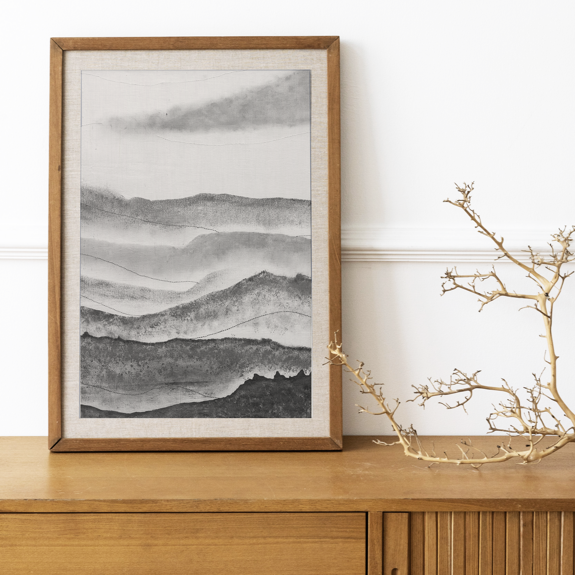 Misty Ravine Art print