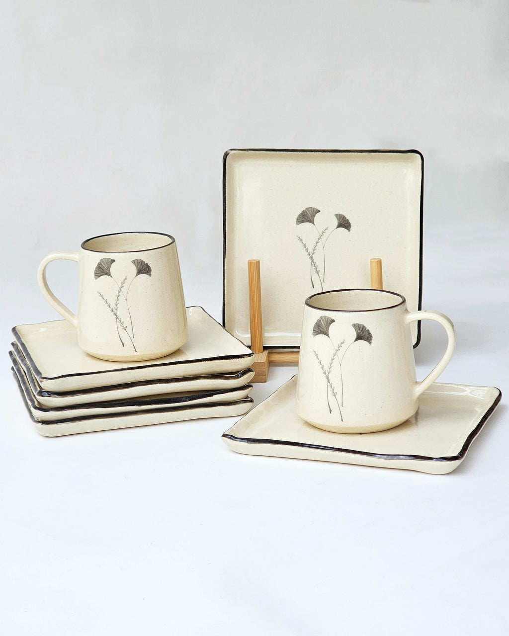 Gingko Coffee Mugs (Set of 2)
