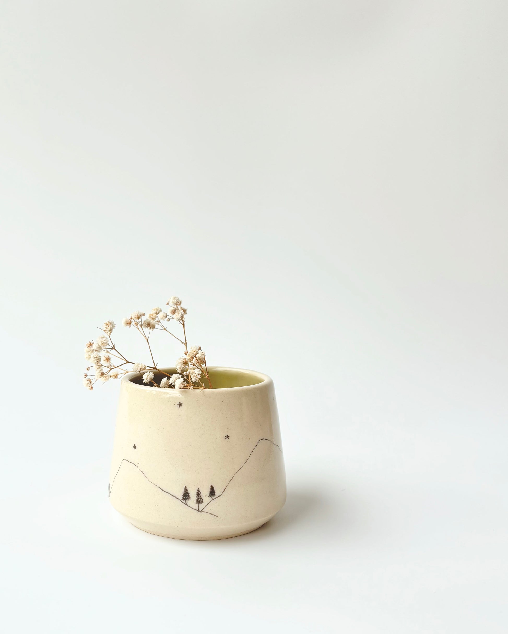 Hills Goblets, Olive (Set of 2)