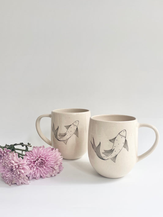 Koi Fish Coffee Mugs ( Set of 2)