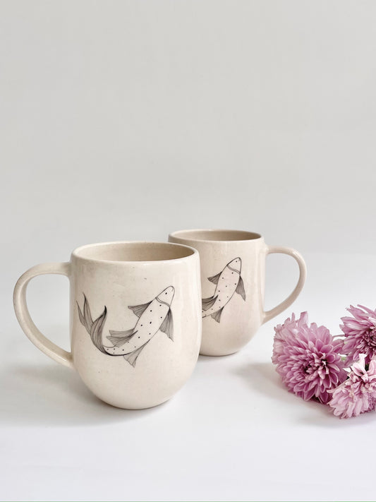 Koi Fish Coffee Mugs ( Set of 2)