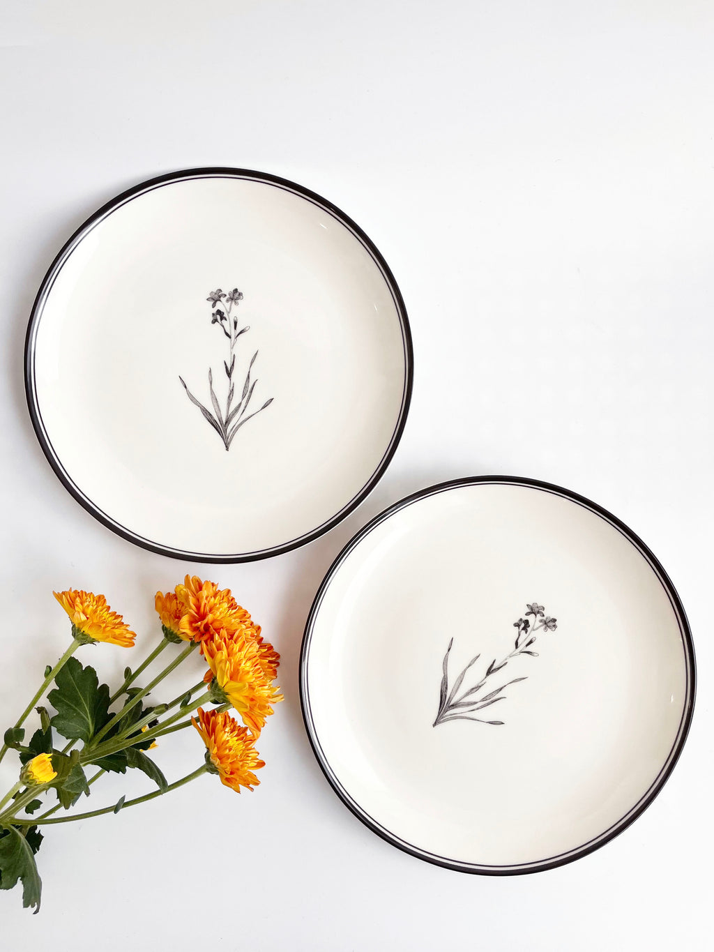 Bouquet Quarter Plates (Set of 2)