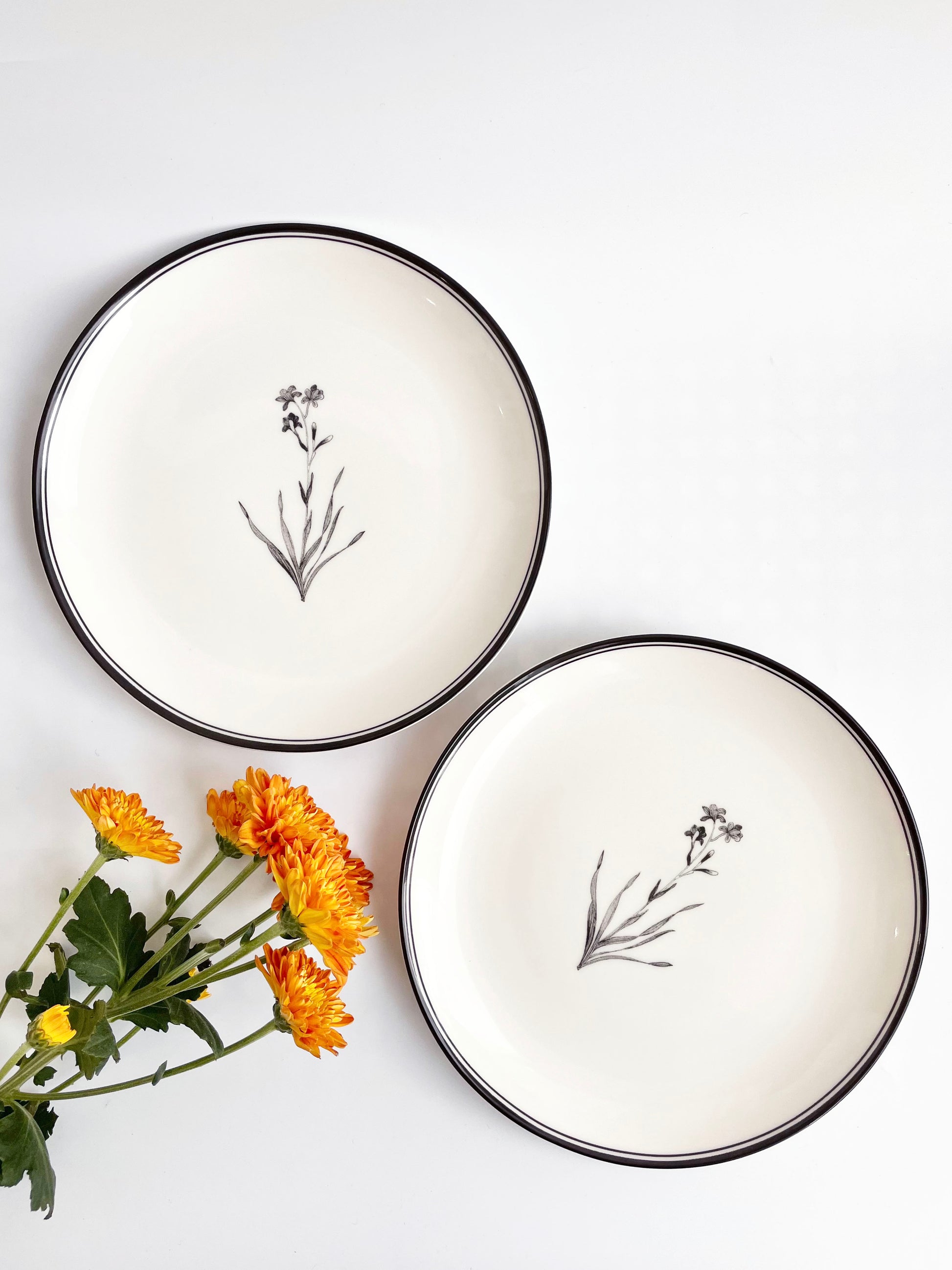 Bouquet Quarter Plates (Set of 2)