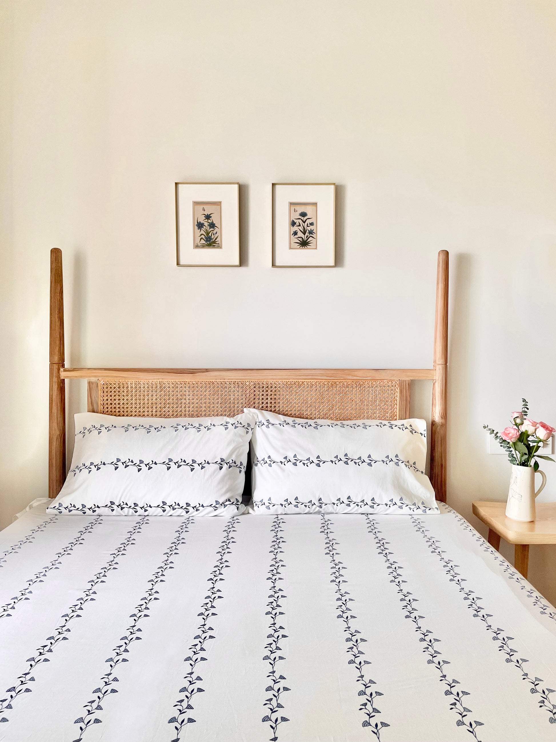 Bougainvillea Bedsheet and Pillow Covers