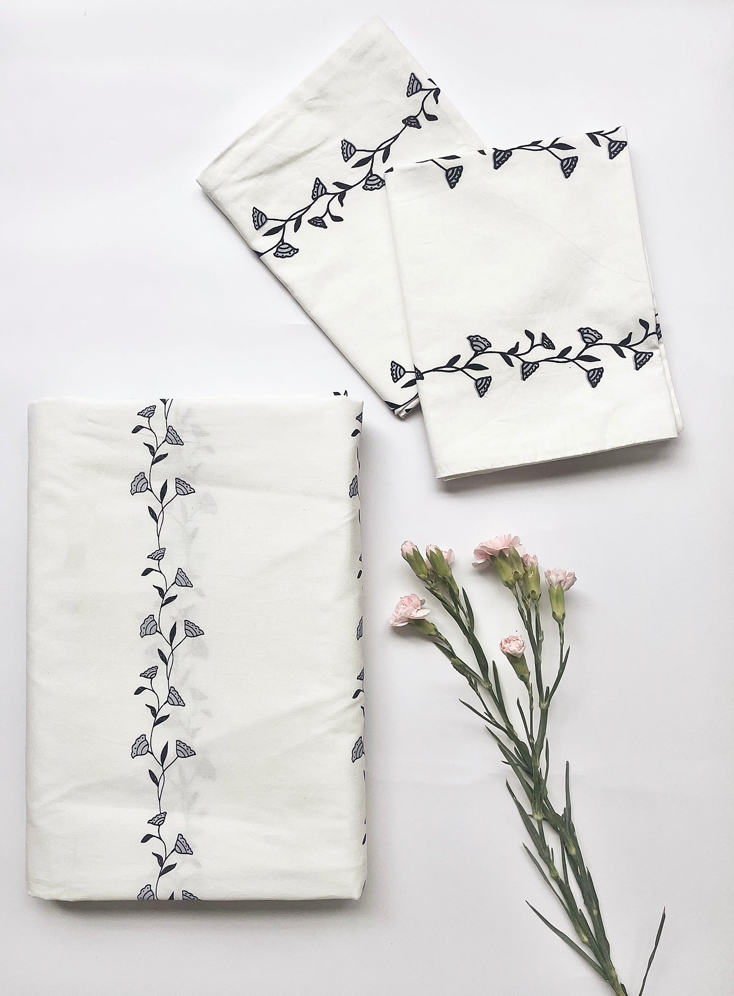 Bougainvillea Bedsheet and Pillow Covers