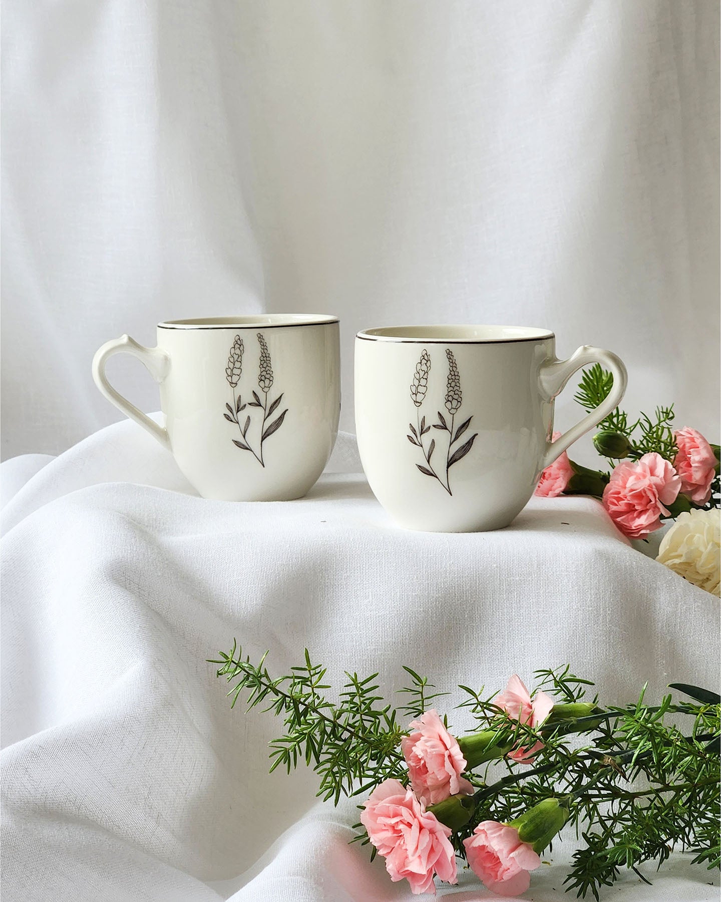 Lavender Mugs (Set of 2)