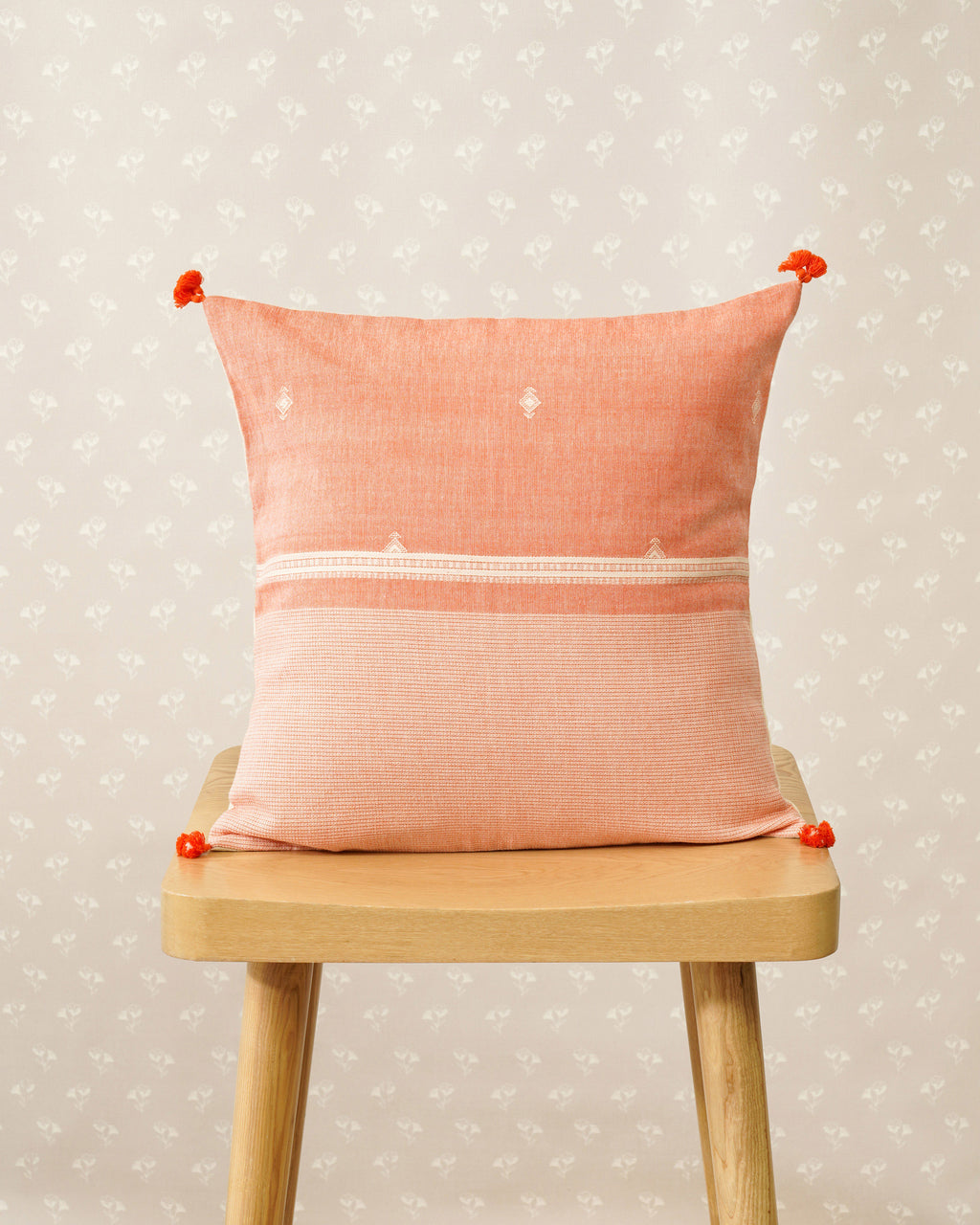 Sunset Cushion Cover, Apricot ( 16"x16" )