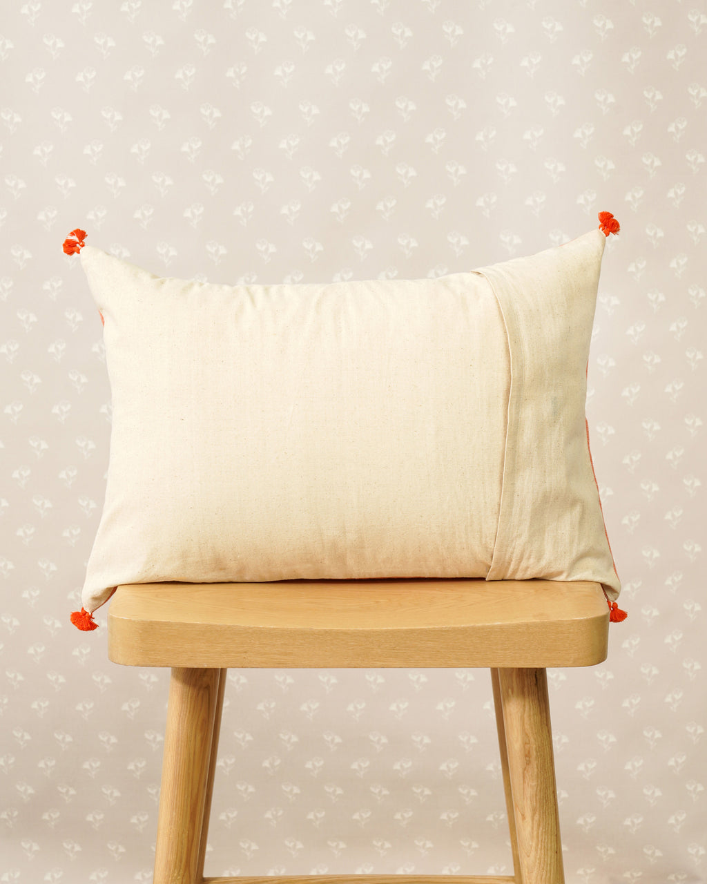 Fiesta Lumbar Cushion Cover, Apricot ( 14"x20" )